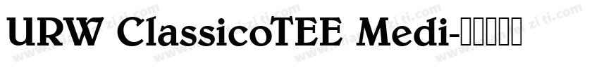 URW ClassicoTEE Medi字体转换